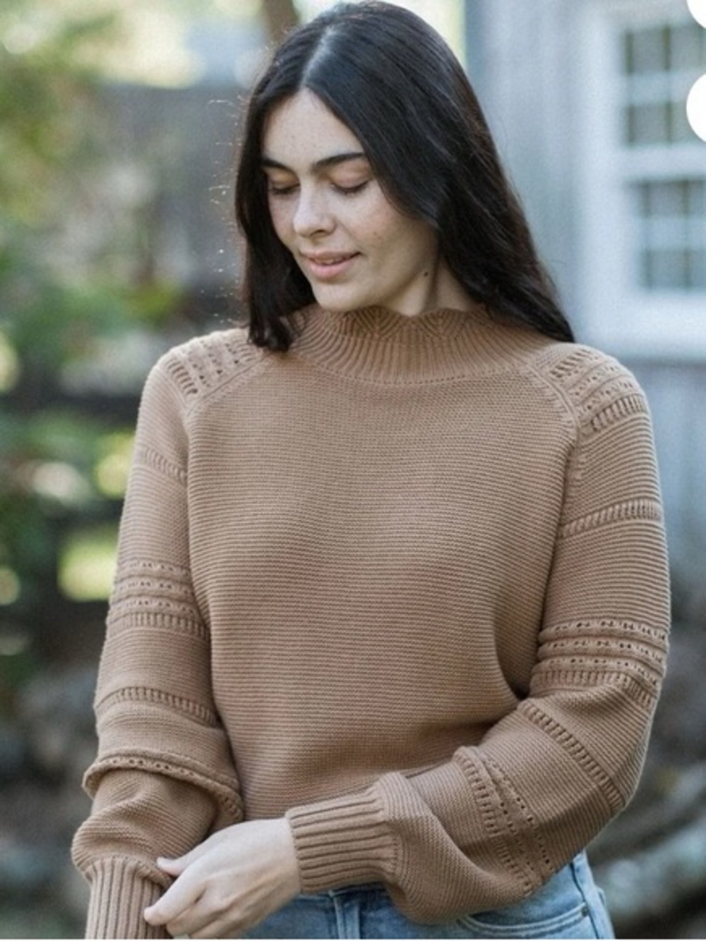 Neuflora Bridgeport Sweater Brown/Tan sz Medium
